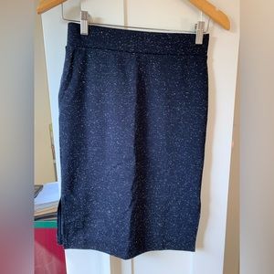 Madewell XS Navy Stretch Pencil Skirt